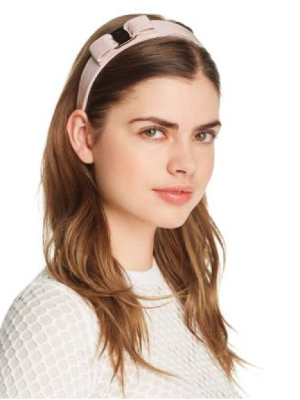 Salvatore Ferragamo RARE Blush Pink Vera Bow Headband NWOT